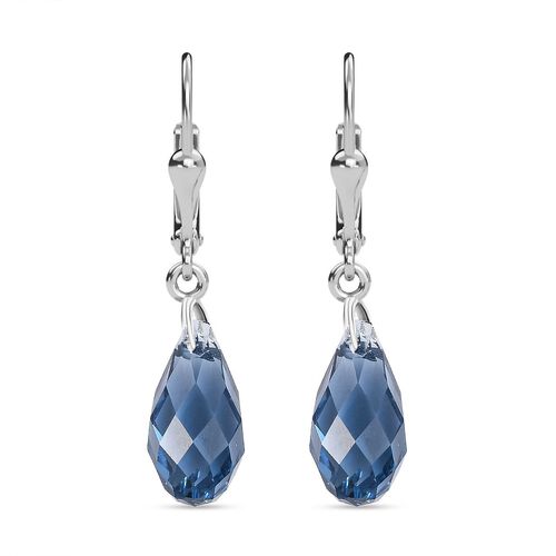 J Francis gefertigt mit SWAROVSKI- Denim blaue Swarovski Kristall-Ohrringe image number 0