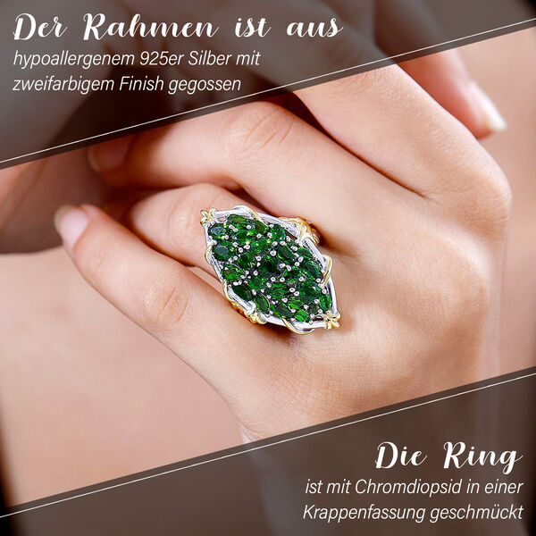 Natürlicher Chromdiopsid-Ring - 5,19 ct. image number 3