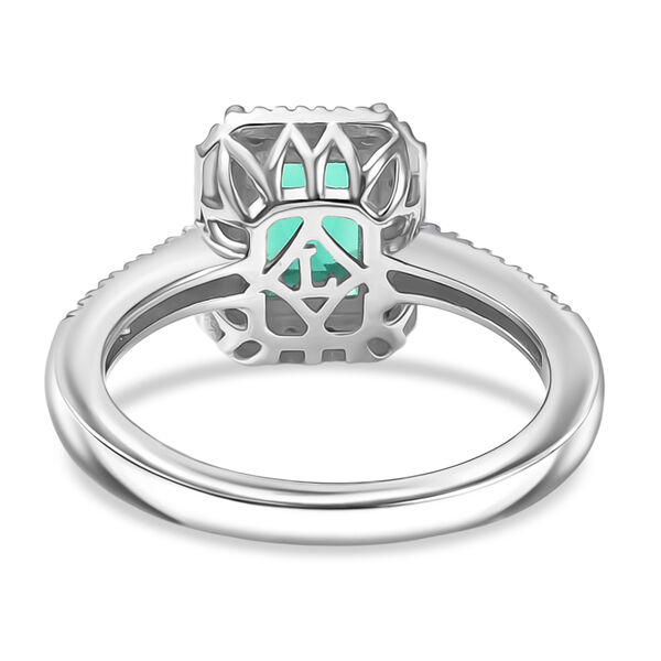 LUXURIANT AAA Labor kolumbianischer Smaragd und Labor Diamant Ring - 2,10 ct. image number 6