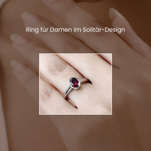 AAAA Rubellit Ring in 950 Platin - 1,05 ct. image number 2
