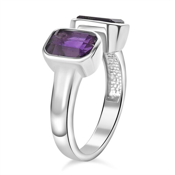 Afrikanischer Amethyst Ring Edelstahl (Größe 16.00) ca. 1,90 ct image number 5