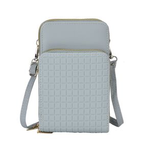 Moderne Umhängetasche mit RFID-Schutz, blau