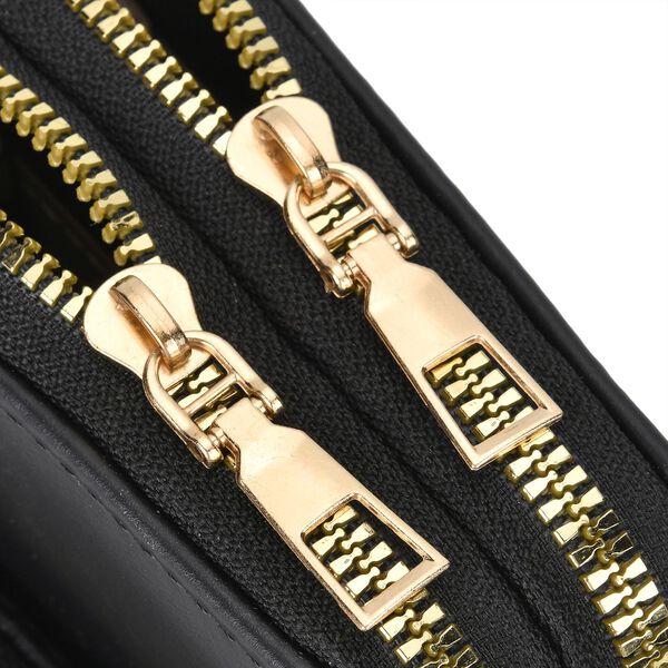 Moderne Umhängetasche mit RFID-Schutz, schwarz image number 4