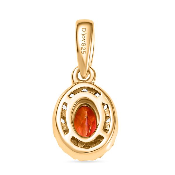 D'Joy Labor Padparadscha Saphir und Zirkon Schmuckset - 2,46 ct. image number 9