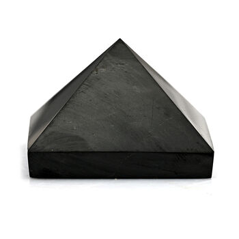 Shungit Pyramide 4 cm ca 30 g Schwarz