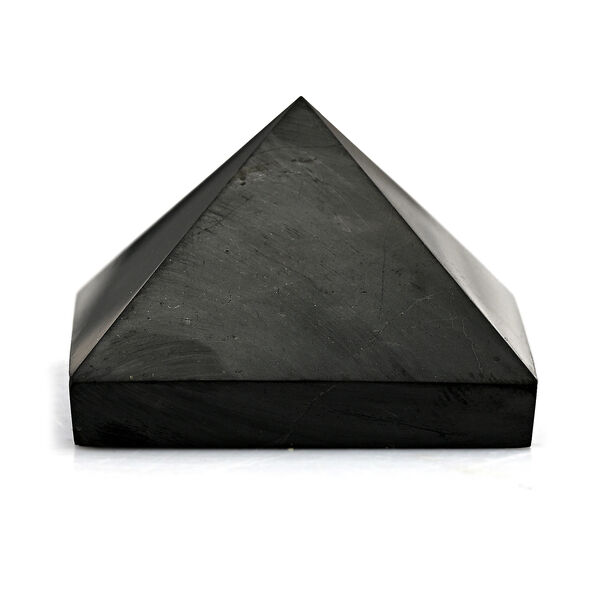 Shungit Pyramide 4 cm ca 30 g Schwarz