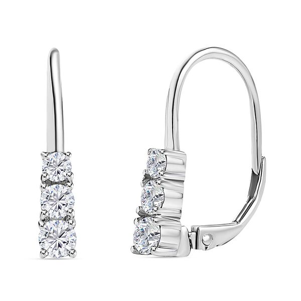 Moissanit Ohrringe - 0,75 ct.