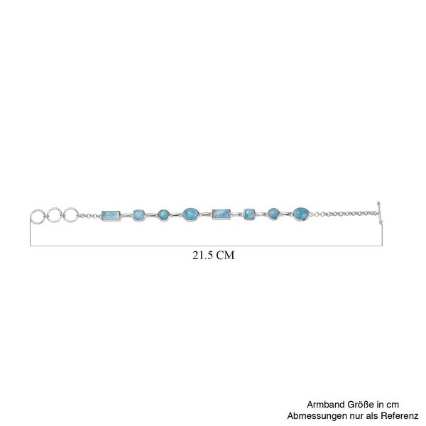AA Larimar Armband ca. 19 cm 925 Silber rhodiniert ca. 14,58 ct. image number 5