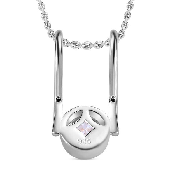 Moissanit Anh&auml;nger mit Kette - 0,50 ct. image number 5