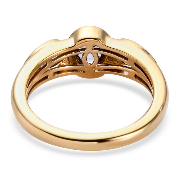 Tansanit Ring 925 Silber vergoldet  ca. 0,79 ct image number 6