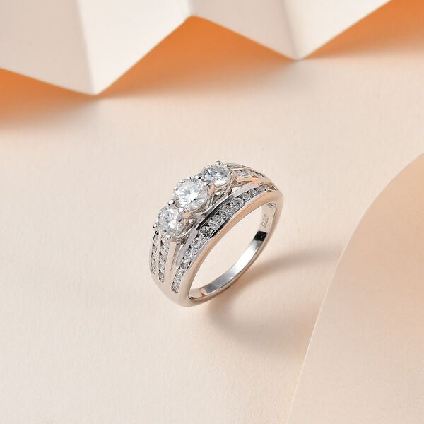 Moissanit Ring - 1,77 ct. image number 7