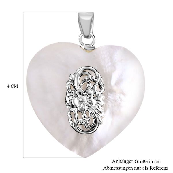 Royal Bali Kollektion- Perlmutt Anh&auml;nger und Ohrringe in 925 Silber image number 11