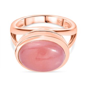 AA Vinicunca-Peruanischer Opal Ring 925 Silber 750 ros&eacute;vergoldet (Gr&ouml;&szlig;e 20.00) ca. 4,96 ct