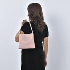Crossbody Tasche aus Kunstleder mit abnehmbarem Riemen, Größe 24x11x22 cm, Rosa image number 2
