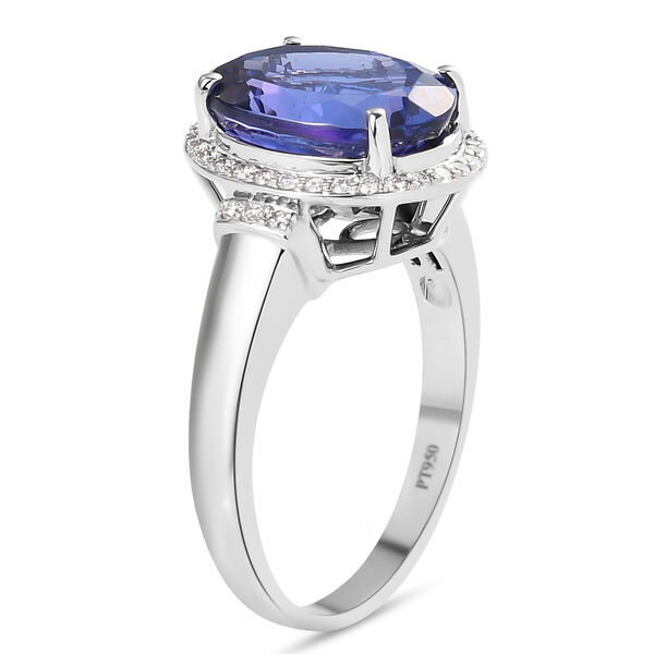 RHAPSODY AAAA Tansanit und VS EF Diamant Halo-Ring in 950 Platin - 	9,04 ct. image number 7