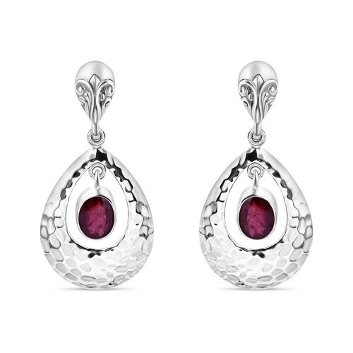 Royal Bali Kollektion - Afrikanische Rubin Ohrringe - 3,83 ct. image number 0