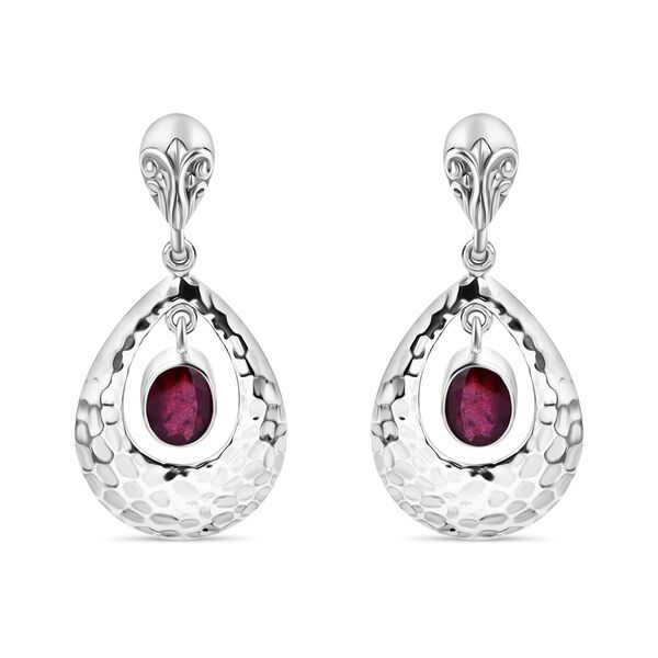 Royal Bali Kollektion - Afrikanische Rubin Ohrringe - 3,83 ct. image number 0