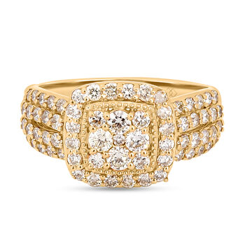 Gelber Diamant VS Ring, 585 Gold  (Gr&ouml;&szlig;e 17.00) ca. 1.25 ct