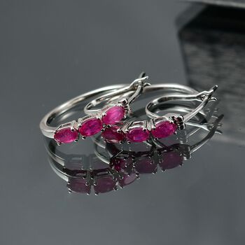 Afrikanische Rubin Ohrringe - 2,18 ct.