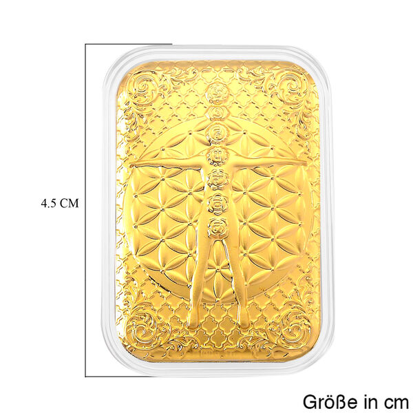 EXKLUSIVES GESCHENK - 999er Goldfolie mit 7-Chakren-Motiv 10mg image number 5