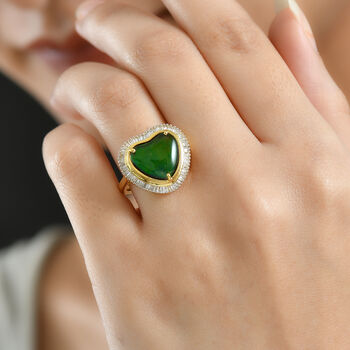 D'Joy Ammolit und Diamant Ring - 3,88 ct.