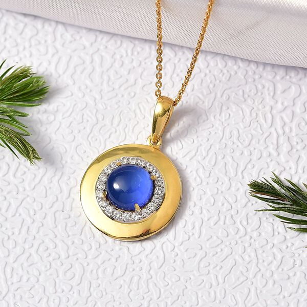 D'Joy Aurora Mondstein und Zirkon Anh&auml;nger - 2,61 ct. image number 2