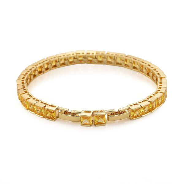 Gelbes Zirkonia Armband, 18+2,5cm image number 3
