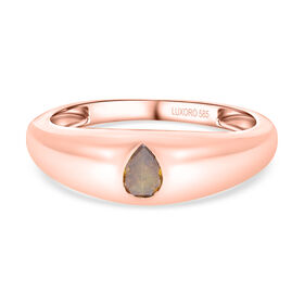 LUXORO natürlicher champagnerfarbener Diamant-Ring I1 - 0,25 ct.