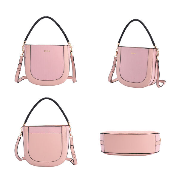 Hobo Tasche mit abnehmbarem Riemen, Gr&ouml;&szlig;e 26x8x14 cm, Rosa image number 4