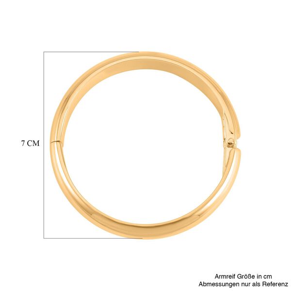 Goldfarbener Armreif, ca. 18.5 cm, ca. 65,00g image number 6