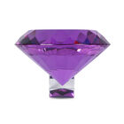 Diamantschliff Lila Glaskristall mit Ständer in Geschenkbox, Größe: 20 cm, Amethyst image number 2