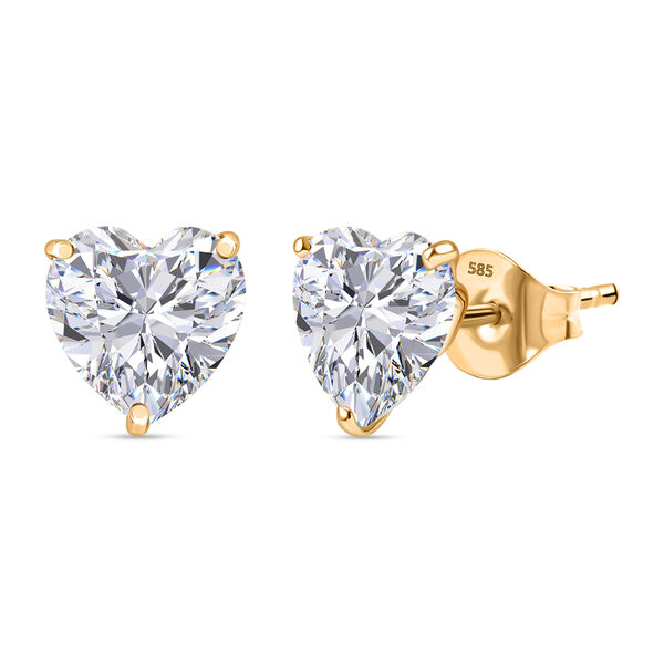 Moissanit Ohrringe in 585 Gold - 3,74 ct.