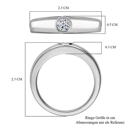 LUXURIANT DIAMOND- VS-EF Labor Diamant Ring, 925 Silber rhodiniert - 0,25 ct. image number 5