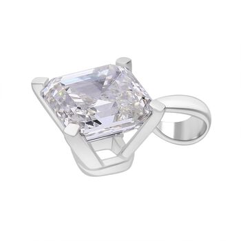 LUXURIANT IGI zertifizierter VS-GH Labor Asscherschliff Diamant Anh&auml;nger in 950 Platin - 5 ct.