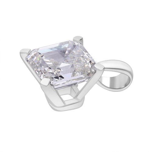LUXURIANT DIAMOND- IGI zertifizierter VS-GH Labor Asscherschliff Diamant Anhänger in 950 Platin - 5 ct. image number 4