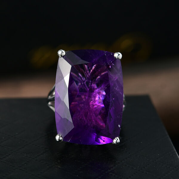 D'Joy AA afrikanischer Amethyst Ring - 39,21 ct. image number 1
