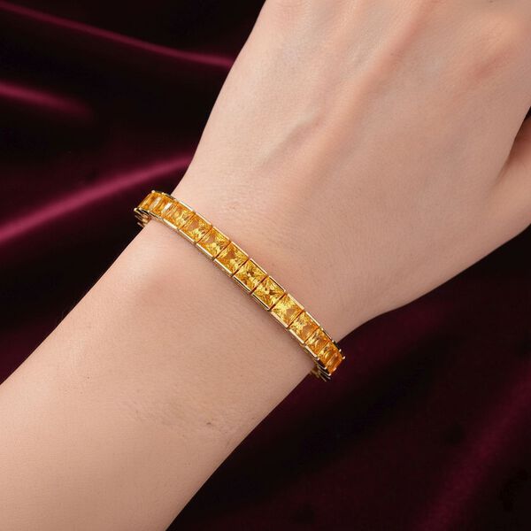 Gelbes Zirkonia Armband, 18+2,5cm image number 2