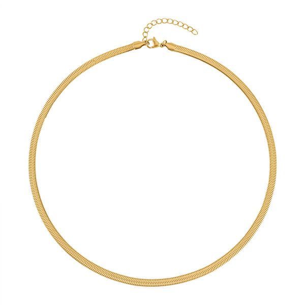 2er Set Schlangen- und Rolokette, goldfarben image number 6