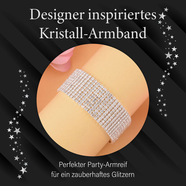 Kristall-Armband in Silberton image number 6