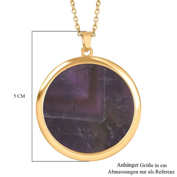 Afrikanischer Amethyst Schmuckset Eisen Gelbes Gold, Legierung Gelbes Gold, Edelstahl IP-Gelbbeschichtung ca. 75.00 ct image number 6