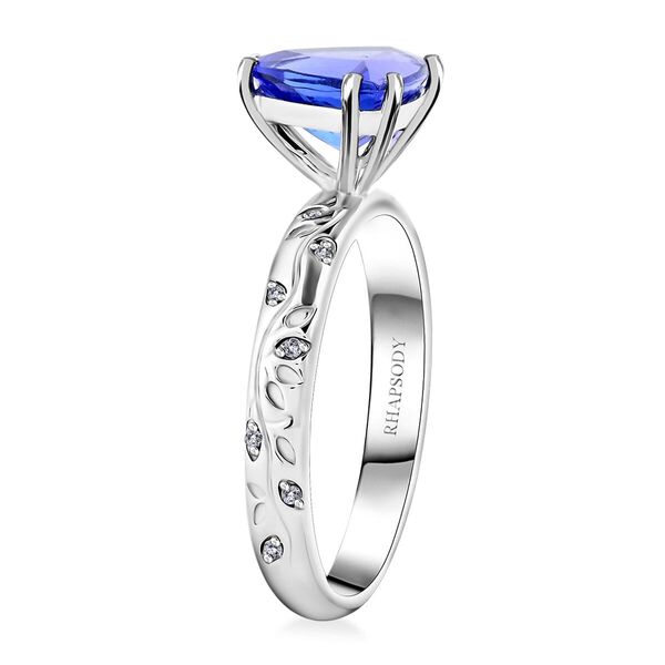 RHAPSODY zertifiziert und geprüft AAAA Tansanit und Diamant Ring in 950 Platin - 2,30 ct. image number 3