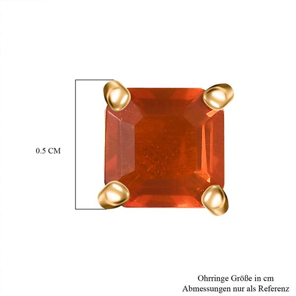 D'Joy AA mexikanische purpurrote Feueropal Ohrringe - 0,43 ct. image number 5