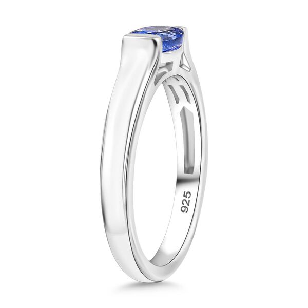 AA Tansanit Ring 925 Silber rhodiniert (Gr&ouml;&szlig;e 20.00) ca. 0,65 ct image number 4