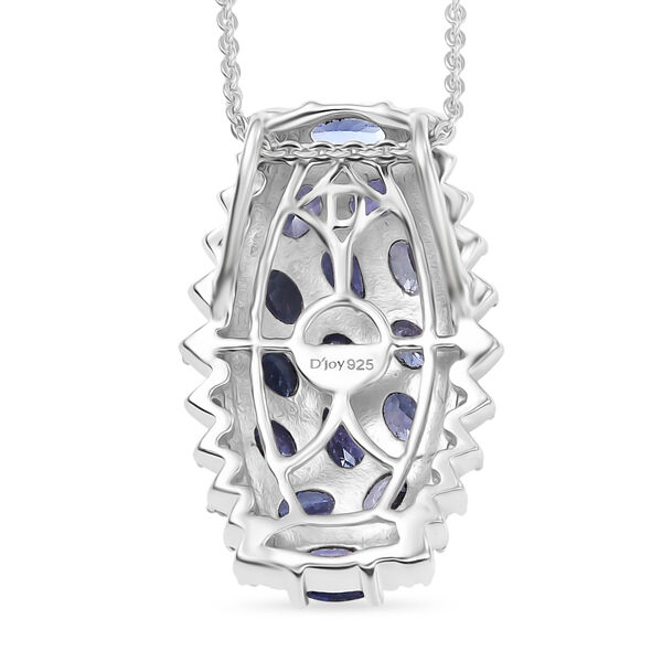 D'Joy Tansanit und Zirkon Anh&auml;nger mit 50cm Kette - 2,94 ct. image number 5