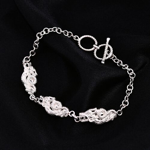 Royal Bali Kollektion- Drachen 19cm  Armband in 925 Silber image number 1