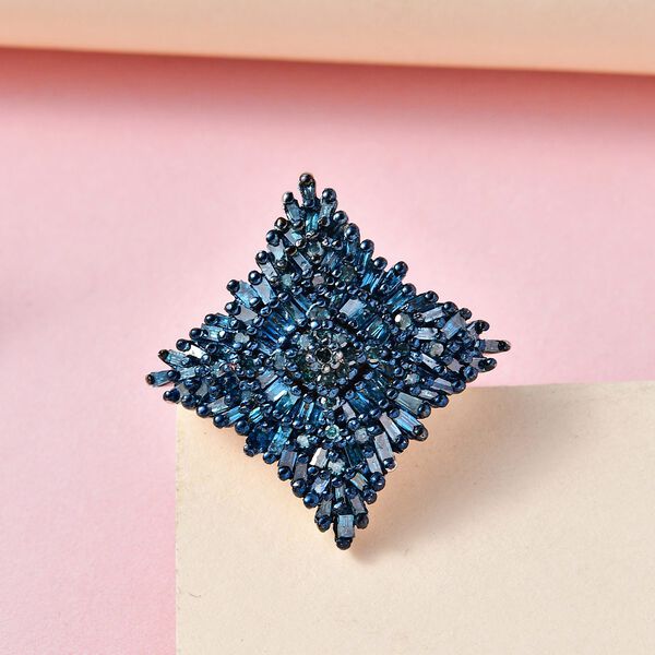 Blauer Diamant-Ring - 1 ct. image number 2