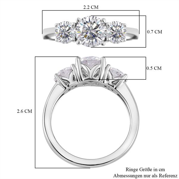Moissanit Ring - 2,03 ct. image number 6