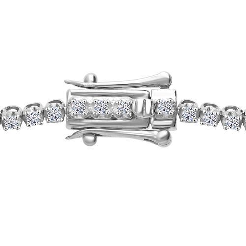 Lab Grown Diamant VS-EF Armband SGL zertifiziert ca. 19 cm 925 Silber platiniert ca. 1,00 ct. image number 3