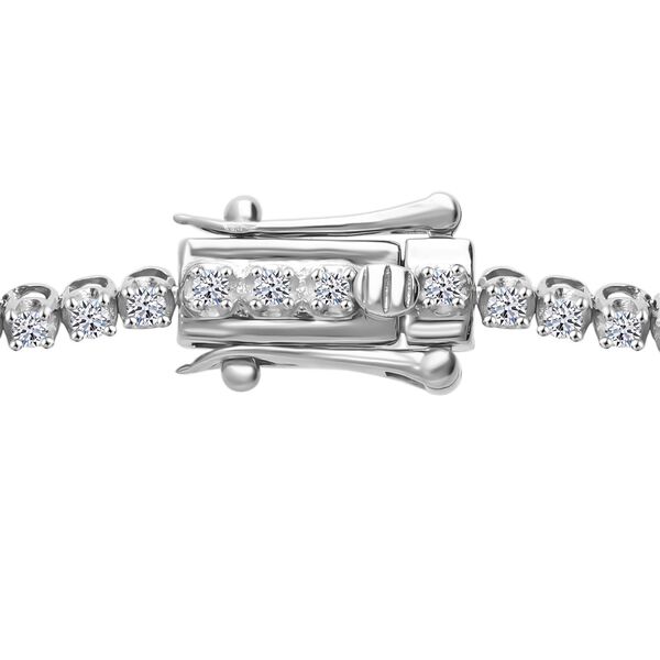 Lab Grown Diamant VS-EF Armband SGL zertifiziert ca. 19 cm 925 Silber platiniert ca. 1,00 ct. image number 3