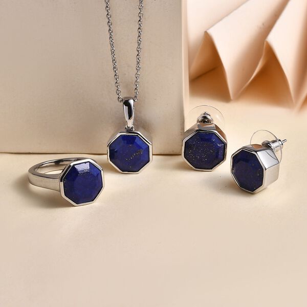 3er-Set Lapislazuli Schmuckset - 26,60 ct. image number 2